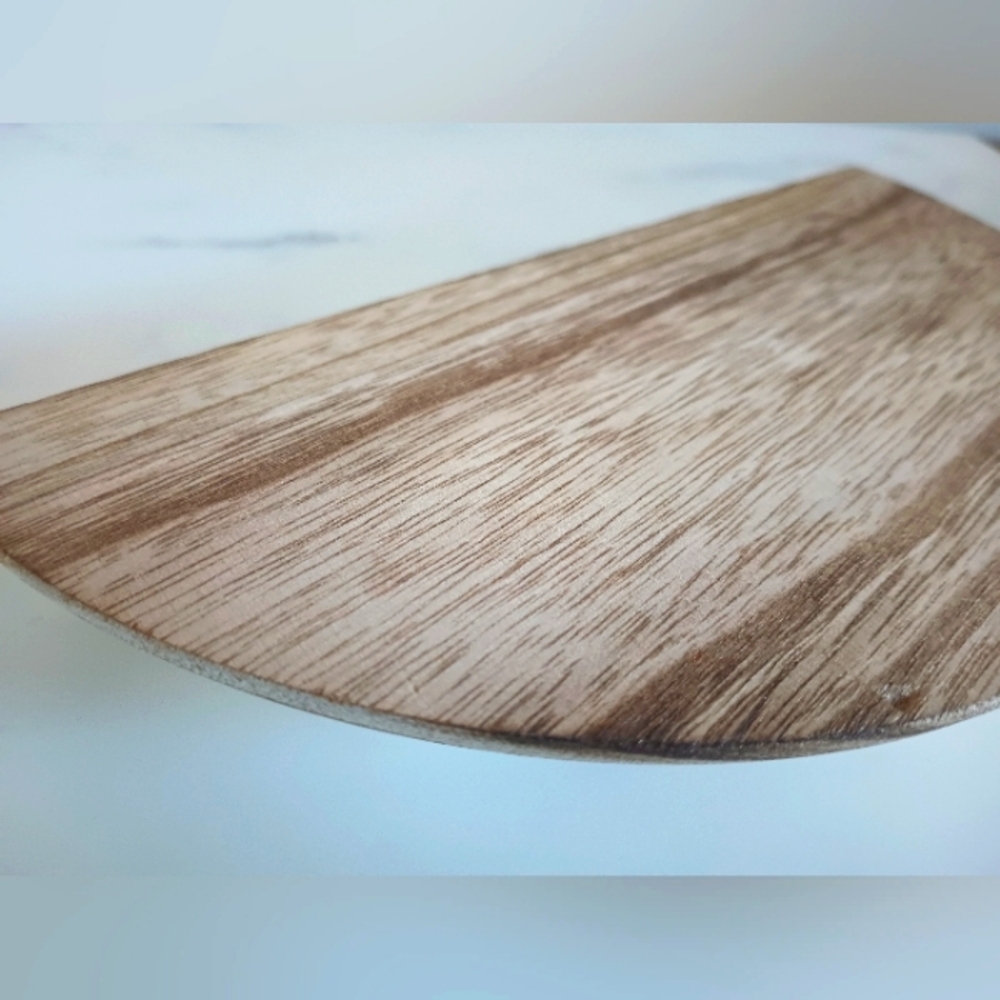 1 Wall Mounted Wooden Semi-circle Floating Shelve - Picture 7 of 8